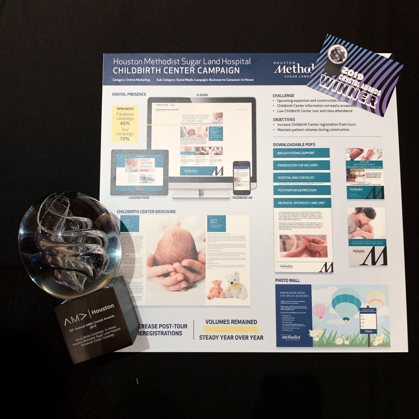 Houston Methodist Sugar Land Hospital wins major marketing award for Childbirth Center campaign